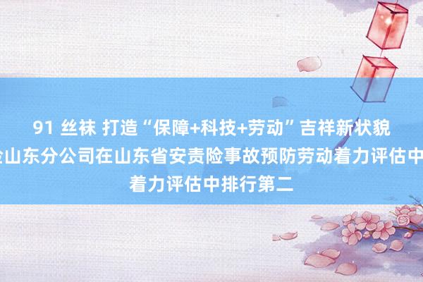 91 丝袜 打造“保障+科技+劳动”吉祥新状貌 吉祥产险山东分公司在山东省安责险事故预防劳动着力评估中排行第二