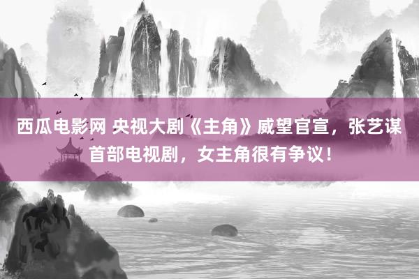 西瓜电影网 央视大剧《主角》威望官宣，张艺谋首部电视剧，女主角很有争议！