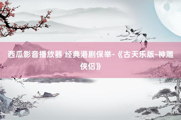 西瓜影音播放器 经典港剧保举-《古天乐版-神雕侠侣》