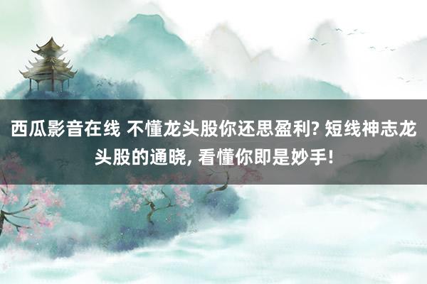 西瓜影音在线 不懂龙头股你还思盈利? 短线神志龙头股的通晓， 看懂你即是妙手!